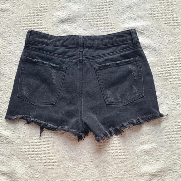 Dex, Distressed Cutoffs with Peekaboo Rose Embroidered  Pockets - Picture 2 of 8